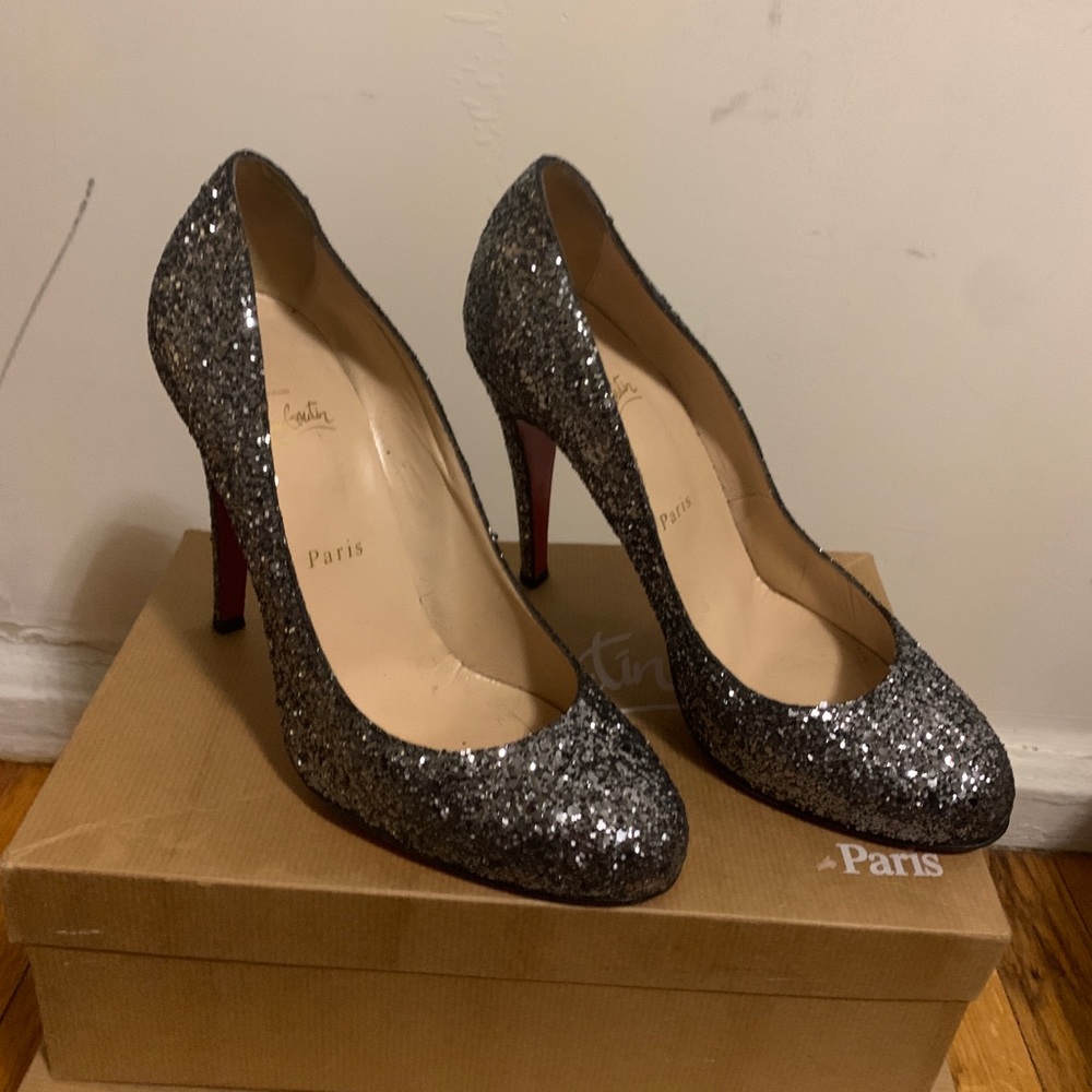 Christian Louboutin Ron Ron Glitter Pumps
